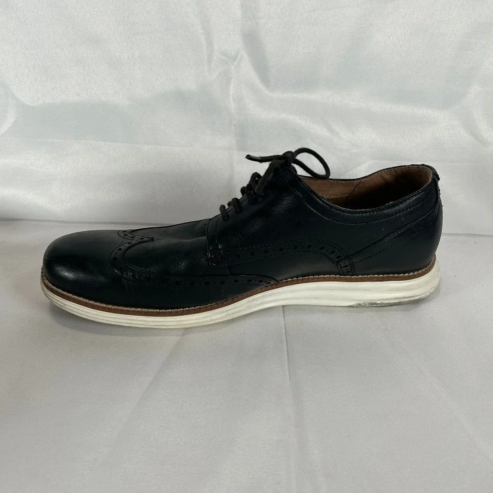 Cole Haan Original Grand Wingtip Oxford Mens 11.5 Black Leather C26469 Shoes